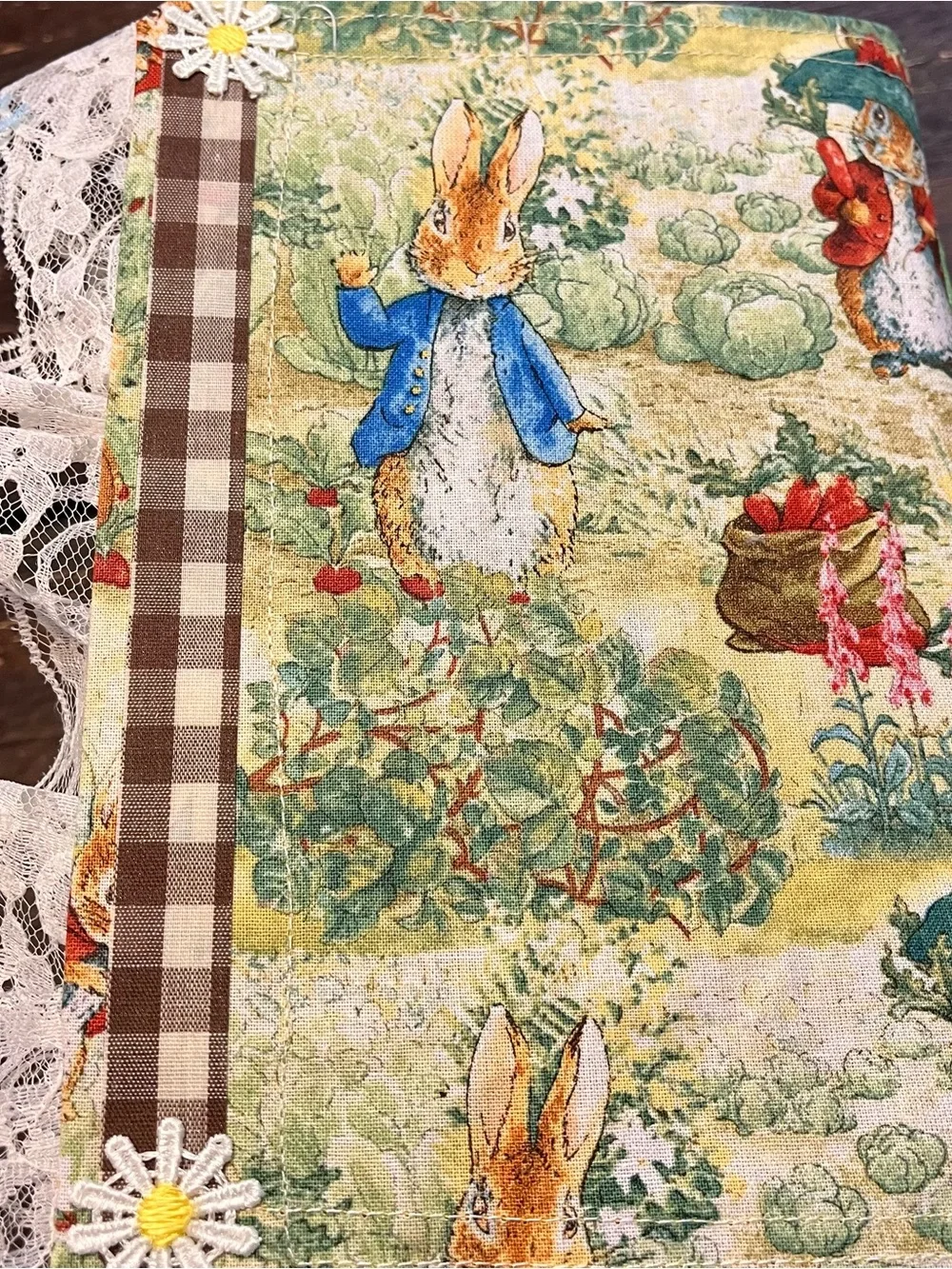 Peter Rabbit Beatrix Potter Gardening Junk Journal  Decorated Softcover 3 Sig